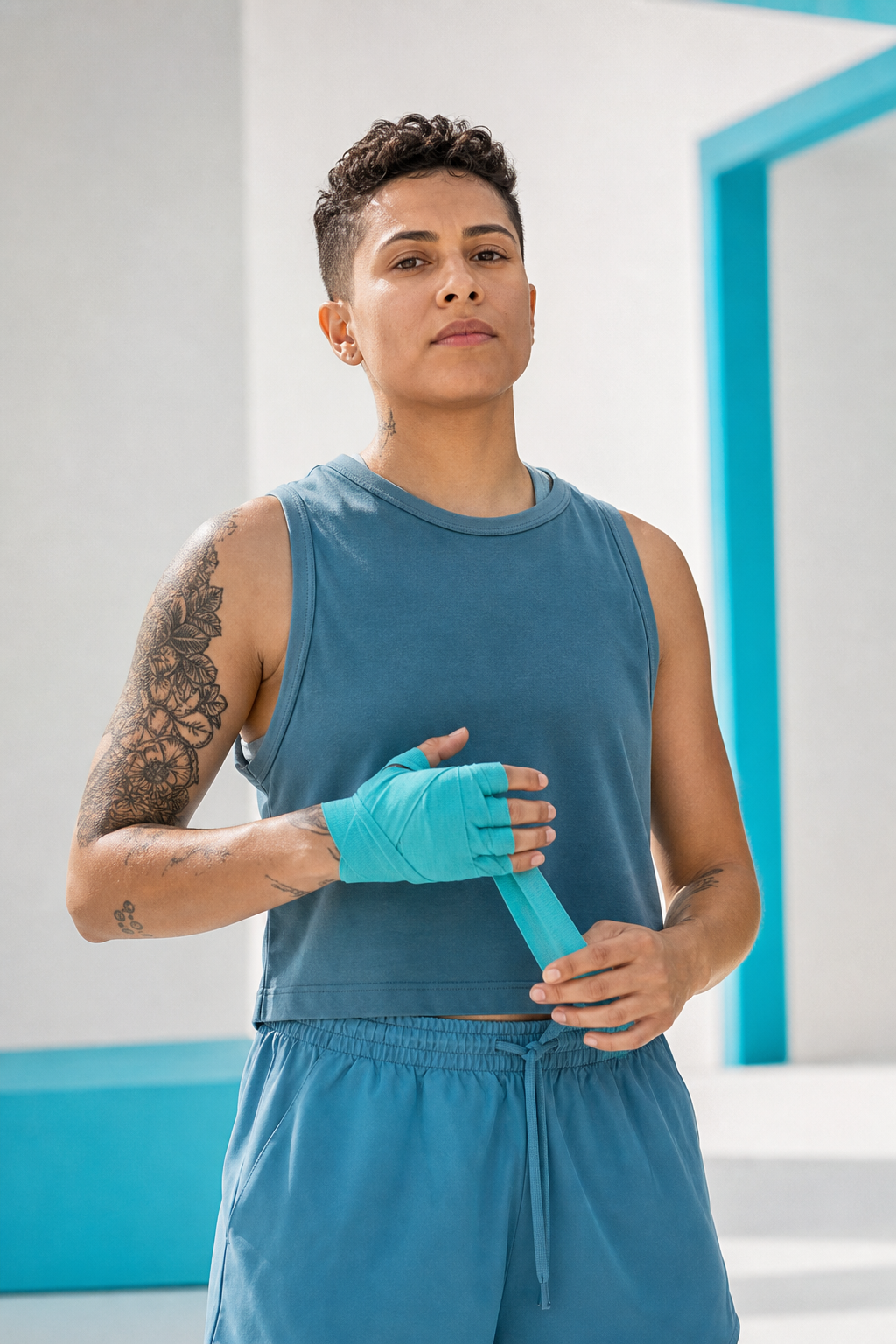 Atleta representando a opção Não binário